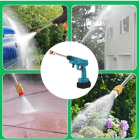 Resim TE DÜKKAN BUĞZ Şarjlı Ve Yüksek Basınçlı Oto Yıkama Makinesi Ve Sulama Tabancası Bahçe Yıkama Makinesi 