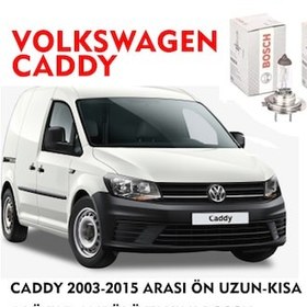 Resim CADDY 2003 MODEL ÖN UZUN-KISA 4 LÜ FAR AMPÜLÜ TAKIMI BOSCH 