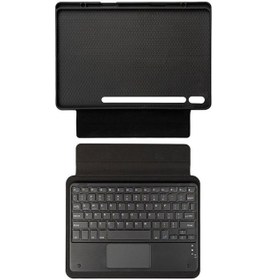 Resim Samsung Galaxy Uyumlu Tab S7 Plus T970 Kılıf Kablosuz Klavyeli Kılıf Mob 