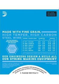 Resim D'addario Exl110w 3rd Wound Elektro Gitar Teli 10-46 