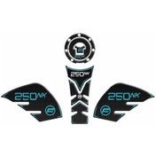 Resim CF MOTO 250 NK 2018 - 2023 UYUMLU Tank Pad SET Mavi 