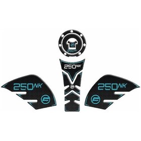 Resim CF MOTO 250 NK 2018 - 2023 UYUMLU Tank Pad SET Mavi 