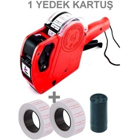 Resim 8 Haneli Fiyat Etiket Makinesı + 2 Yedek Etiket + 1 Adet Yedek Kartuş 