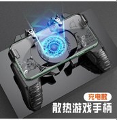Resim K32 Pil Kolu-metal Pubg Denetleyici Joystick Pubg Mobil Tetik Gamepad İphone Uyumlu Android Telefon Çekim Oyunu 