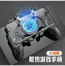 Resim K32 Pil Kolu-metal Pubg Denetleyici Joystick Pubg Mobil Tetik Gamepad İphone Uyumlu Android Telefon Çekim Oyunu 