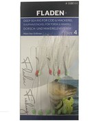 Resim Fladen F1280WT-6-1-0 Fladen Sabiki Beyaz Tüylü 1/0 Numara 6 Kancalı Palamut Çaparisi 