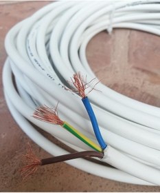 Resim Birikim 3x1.5 Tam Bakır Ttr Kablo 10 Metre Beyaz 