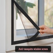 Resim Kendinden Yapışkanlı Deliksiz Pencere Teli - Sivrisinek ve Sinekler İçin İnce Ağ Bariyeri, Hafif Polyester Ağı, Kolay Kurulum/Söküm, Işığı Geçirgen Şeffaf Tasarım, Tekli/Çift Panelli Pencerelere Uyar, Sivrisinek Kovucu 