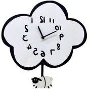 Resim Pazly Suntek Sevimli Sarkaçlı Salıncak Saati Odası Magideal Kuyruk Için Ev Duvar Çocuk Xm Beyaz 