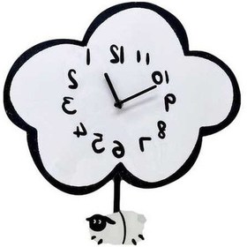 Resim Pazly Suntek Sevimli Sarkaçlı Salıncak Saati Odası Magideal Kuyruk Için Ev Duvar Çocuk Xm Beyaz 