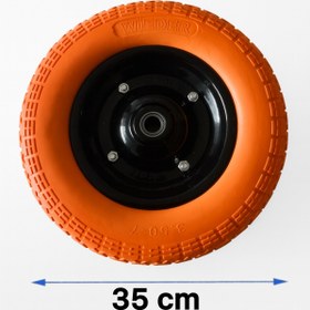 Resim WIEDER Renkli Dolgulu El Arabası Tekerliği 35 cm 