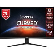 Resim MSI 31.5" G321CUV 3840x2160 (UHD) CURVE 1500R VA 60HZ ADAPTIVE-SYNC GAMING MONITOR 