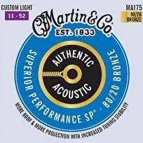 Resim Martin & Co MA175 Akustik Gitar Teli 11-52 Custom Light 