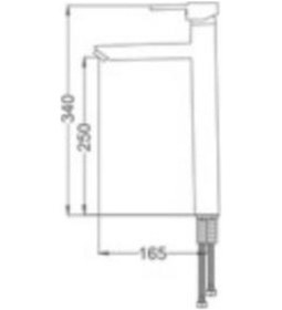 Resim Gms Yüksek Tip Çanak Lavabo Bataryası El102 