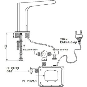 Resim Newarc Aqua Fotoselli Lavabo Bataryası 517523 