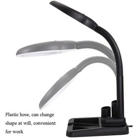 Resim Esnek 5x /10x,40 Led Işıklı Büyüteç ,lamba Büyüteç Okuma, Çalışma Lehim Masa Lambası A808 