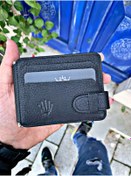Resim goldenmod Geld Clıp Blue Hakiki Deri Cüzdan 