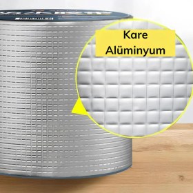 Resim Glaswen 4 Adet Çatı Izolasyon Bandı 96 mm x 2 mt Su Sızdırmazlık Geçirmez Delik Yalıtım Çamur Boru Sakız Tamir Bant 