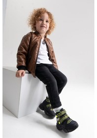 Resim Mnpc Erkek Çocuk Siyah Suya Dayanıklı Anatomik Günlük Bot 25k2b110502 Siyah 