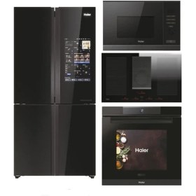 Resim Haier 4'lü Çeyiz Seti (Buzdolabı-Fırın-Davlumbazlı Ocak-Micro Dalga) 