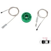 Resim Audi A4 S4 B5 94-2002 4/5 Kapı İçin Arka Sağ Cam Kriko Tamir Seti 