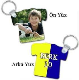 Resim Fanatik Taraftar Forma Anahtarlık - İsim Ve Fotoğraf Baskılı 