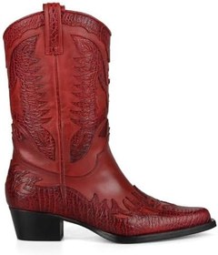 Resim FootCourt Kırmızı Kadın Kovboy Çizme (Buz) 