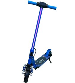 Resim MODAONN Elektrikli Çocuk Amortisörlü Led'li Scooter 130 W ( Dizlik Ve Dirseklik Hediyeli) 