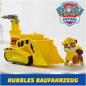 Resim Paw Patrol, Rubble Oyun Figürlü Inşaat Aracı (Sürdürülebilir Temel Araç/ana Araç), 3 Yaşından Büyük Çocuklar Için Oyuncak 
