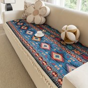 Resim 1 Adet Kaydırmaz Kalınlaştırılmış Koltuk Minderi - Ağır Hizmet Tipi Kapitone Koltuk Örtüsü, Tüm Koltuk Tiplerine Uygun (3/2/4 Kişilik, Loveseat, Modüler), Makinede Yıkanabilir - Bohemian Oturma Odası Dekoru Mavi/Kırmızı/Turuncu/Siyah/Beyaz/Deniz Yeşili/Mor/Bej - Modern, Geleneksel, Çiftlik Evi İç Mekanları için 