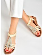 Resim Fox Shoes Bej Günlük Kadın Sandalet M258313709 