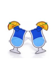 Resim Kokteyl Bardak Parti Gözlüğü Mavi Renk 1 