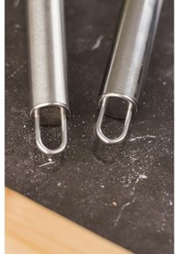 Resim 2'li Metal Çırpıcı Gri 