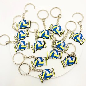 Resim 12 adet Voleybol Anahtarlık - PVC Spor Anahtarlıkları Voleybol Tasarımı ile, Sırt Çantaları, Cüzdanlar ve Çantalar için İdeal - Voleybol Oyuncuları ve Hayranları için Mükemmel Hediye, Dekoratif Aksesuarlar|Spor Anahtarlık|Dayanıklı Anahtarlık, Voleybol Aksesuarları 