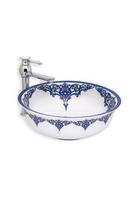 Resim Eva Banyo Lena E-7019 Tezgah Üstü Porselen Lavabo 