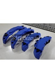 Resim Universal Fren Kaliper Kapağı Seti - 4 Parça (Ön/Arka) 17-20 İnç Uyumlu - Mavi 