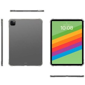 Resim İpad Pro 13 2024 Kılıf Uyumlu Zore Tablet Nitro Anti Shock Silikon Kapak-şeffaf Tablet Kılıfı 