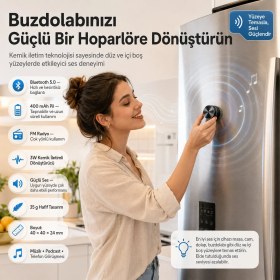Resim CeymSTecH Kemik Ses Hoparlör Kablosuz Bluetooth 5.0 Yapışkanlı İletim Dahili Stereo FM Taşınabilir. 