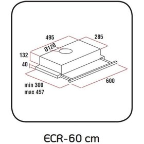 Resim Alpina BEYAZ 95W SALYANGOZ MOTOR Panel Aspiratör 