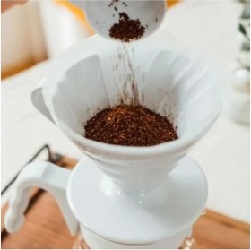 Resim V60 Kahve Demleme Seti - Açık Gri 