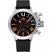 Resim Hanyang Gümüş Turuncu Otomatik Kendinden Rüzgarlı Mekanik Kauçuk Kayış Siyah Gümüş Tekne Kılıfı Turuncu Mavi Sarı Gri Klasik U Erkek Izle (Yurt Dışından) 