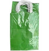 Resim Büküm Saplı Kraft Kağıt Karton Hediye Çanta Poşet Torba Yeşil 2 x 25'li 25 x 31 CM 