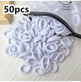 Resim Willowhaven Pastel Gökkuşağı Multicolor Saç Lastiği 50li Paket Yumuşak Slipsiz Renk-2 