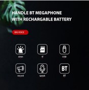 Resim Reedark 50w Taşınabilir Megafon - Bluetooth, Usb, Tf Kart Ve Alarm Fonksiyonlu 