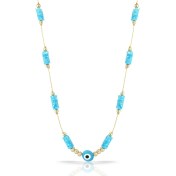 Resim Forentina Nazar Boncuklu Mavi Kolye 