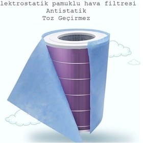 Resim Xiaomi Mi Smart Air Purifier 4 Pro Serisi İçin Statik Toz Tutucu Filtre 10 Adet 