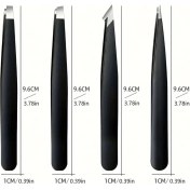 Resim Daniska 4 Adet Profesyonel Paslanmaz Çelik Kaş Cımbızı Kaş ve Yüz Tüyü Temizleme Için Hassas Cımbızlar 