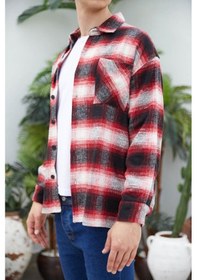 Resim Erkek Kırmızı Oduncu Gömlek Çok Renkli 