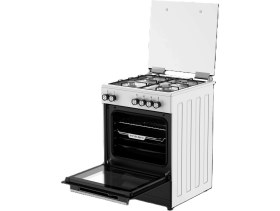 Resim Tecna Tf 604B Turbo Fanlı 4 Gözü Gazlı Ocaklı Tam Boy Fırın 