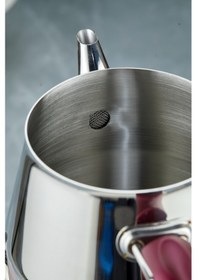 Resim Cooker Everest 18/10 Paslanmaz Çelik Jumno Boy Çaydanlık 2 L Demlik 3,25 L Alt Hazne Çelik 